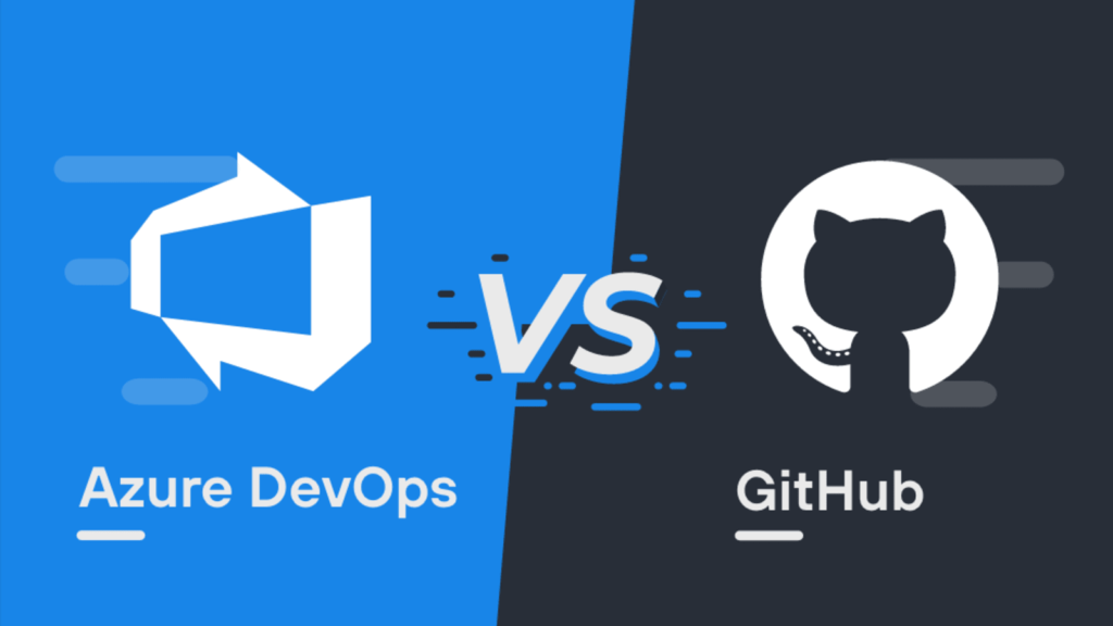 A creative with logos of Azure DevOps Service and GitHub